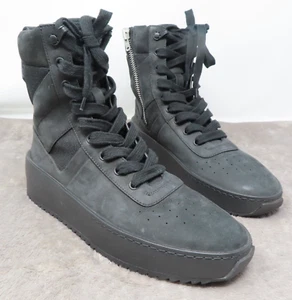 Fear of God Matte Black Military Boots Zip High Top Platform 38 US 7.5 READ - Picture 1 of 19