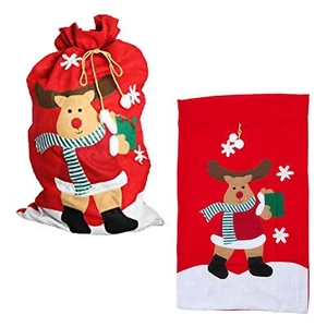 Gigante Regalo Navidad Saco - 60cm x 100cm - Reno - Imagen 1 de 1