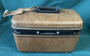 Vintage Samsonite Silhouette Kosmetik/Make-up/Zugkoffer 14"×8,5" ohne Schlüssel - Bild 1 von 16