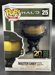 Funko POP Halo 25 XBox Gear Shop Exclusive Master Chief with MA5B Assault Rifle - Picture 1 of 5