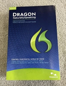 Nuance Dragon NaturallySpeaking 12 Premium Edition Windows K609A-G1B-12.0 Sealed - Picture 1 of 9