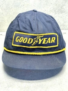 Vintage Goodyear #1 In Racing Goodyear Racing  Patch SnapBack Rope Hat Swingster - Picture 1 of 7