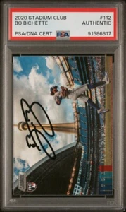 2020 Topps Stadium Club Bo Bichette RC Auto Rookie PSA SP SSP on card autograph - Bild 1 von 3