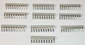 10 POSITION TERMINAL BLOCK JUMPER BRIDGE GRAY MADE IN USA 10 PIN (QTY. 10) - Picture 1 of 6