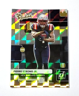 2022 Panini Donruss Pierre Strong Jr. The Rookies New England Patriots #TR-39 - Image 1 of 2