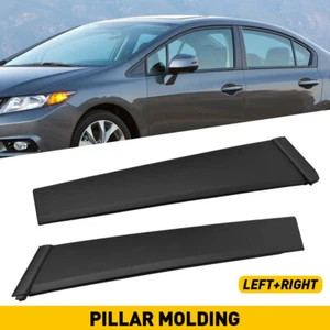 DOOR MOLDING GLASS WINDOW PILLAR TRIM CAP LEFT RIGHT FOR 4DR 12-15 CIVIC S - Picture 1 of 9