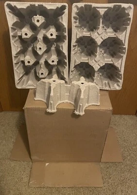 6 Pack Wine Bottle Shipper, Packaging, Molded Cardboard, 🍷used - Image 1 of 4