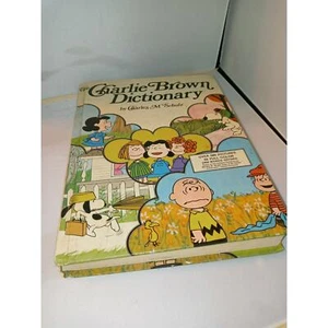 Vtg 1973 The Charlie Brown Dictionary Charles M. Schulz Hardcover Book Snoopy - Picture 1 of 5
