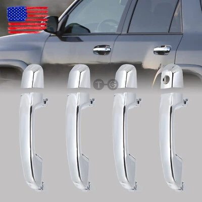 Manija de puerta exterior 4Runner cromada delantera trasera izquierda derecha para Toyota 2010-2022 Foto 1 de 4