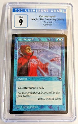 MTG TEMPEST Counterspell CGC GRADE 9 - Image 1 of 2