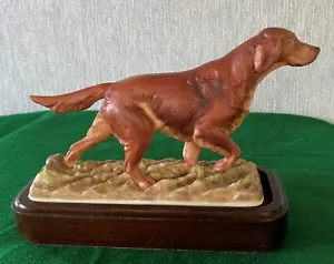 ROYAL WORCESTER PERRO EL SETTER IRLANDÉS PERROS DEPORTIVOS DORIS LINDER PERFECTO - Imagen 1 de 9