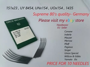 151x23 UY 8454 UNx154 Sz:14/90 Overlock Sewing M Needles Merrow,Singer, Union - Picture 1 of 8