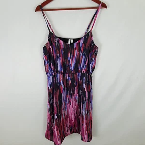 Lauren Conrad Shirt Damen 10 Schößchen Mehrfarbig Spaghettiträger Oberteil Abstrakt - Bild 1 von 10