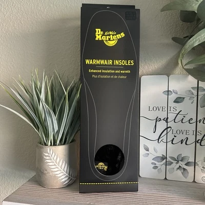 Nuevo en caja Plantillas de piel Dr. Martens Warmwair aislamiento mejorado ~ calidez EE. UU. talla 8 negras Foto 1 de 4