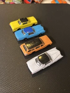 4 Vintage Mini Cars Bachmann Miniature auto set # 2 7020 Hong Kong 1-1/8” - Picture 1 of 10