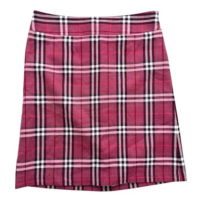 Falda para mujer BURBERRY (Blue Label) rosa a cuadros Nova hasta la rodilla (talla 38) Foto 1 de 4