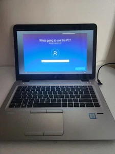 HP EliteBook 840 G4 14” Core i7-7600U 4GB RAM 256GB SSD Windows 10 Pro & Charger - Picture 1 of 5