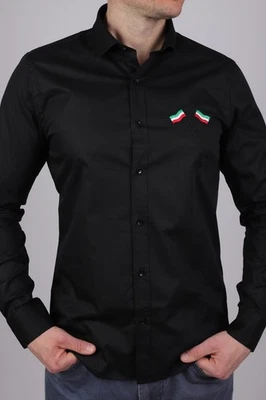 CAMISA DE VESTIR BALENCIAGA NUEVA PARA HOMBRE/Talla XL,/ ÚLTIMA PIEZA,Negra, PVP 619eur Foto 1 de 4