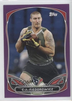 2014 Topps Retail Continuity Set Wal-Mart Purple CJ Fiedorowicz #5 Rookie RC - Image 1 of 2