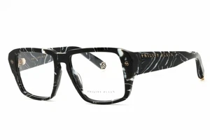 PHILIPP PLEIN VPP081 0Z21 Eyeglasses Marbled Black Frame 55mm - Picture 1 of 4