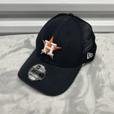 Houston Astros Hat Mens New Era 9Forty Adjustable Cap MLB Baseball - Image 1 of 4