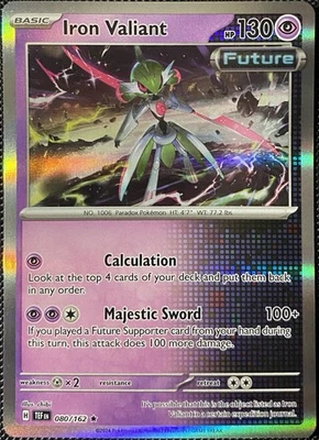 Iron Valiant 080/162 SV05: Temporal Forces Holo - Pokémon Card - Image 1 of 2