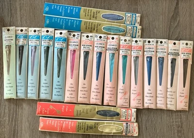 Lot of 19 Vintage Coats & Clark Neck Opening Zippers 12-22” Various Color NOS - Image 1 of 4