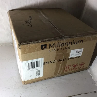 Millennium Lighting 9411 Renitta 13.2" Tall Wall Sconce - Matte Black / Modern - Image 1 of 4