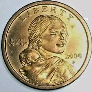 2000-P Sacagawea Dollar Uncirculated From Original Roll  - Picture 1 of 3