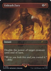 1x - Unleash Fury - Borderless #7050 - Secret Lair: Playstation MTG - Picture 1 of 1