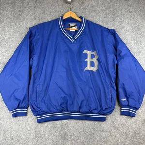 Maglione giacca a vento bici vintage con logo Brooklyn Dodgers B baseball blu - Foto 1 di 15