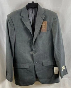 Haggar Mens Gray Tailored Performance Suit Jacket Blazer Size 38R NWT - Picture 1 of 10