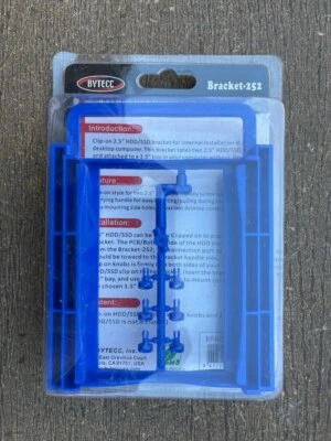 ByTecc Bracket-252, 2.5 " Dual HDD/SSD Screw Less Bracket - Image 1 of 2