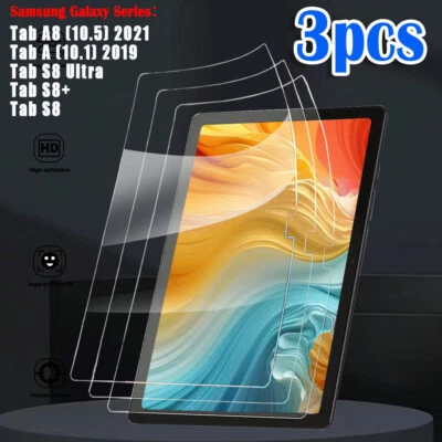 3 Pcs Tablet Screen HD clear Protector Film For Samsung Galaxy Series - Image 1 of 4
