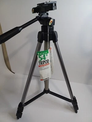 AMBICO Deluxe 54" Tripod V-0555 Video/Photo Compatible  - Image 1 of 4