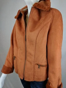 Abrigo Chaqueta de Invierno SUNAMI BOUTIQUE DE GAMUZA SINTÉTICA/PIEL FALSA CORAL TALLA M - Imagen 1 de 8