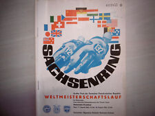 Offizielles Programmheft Sachsenring Weltmeisterschaftslauf 1963 des ADM der DDR