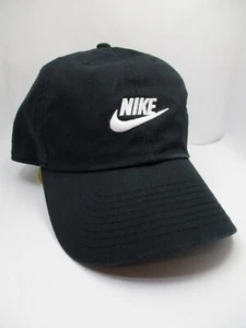 NIKE Heritage86 Cap / Hat Adjustable Adult OSFM Black w/White lettering - Picture 1 of 11