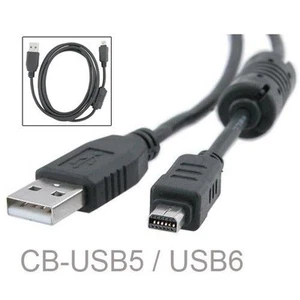 Charger Data USB Cable Digital 12Pin CB-USB5 CB-USB6 CB-USB8 For Olympus Camera - Picture 1 of 6