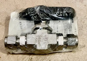 HyLok 3/8" Tube 6000PSI SS Absperrventil - Neu - Bild 1 von 1