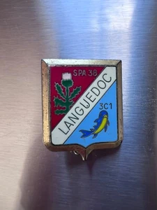 ORIGINAL MILITAIRE INSIGNE ESCADRON DE CHASSE 3/7 / DELSART BE - Picture 1 of 2