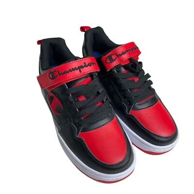 Champion Boys Athletic Sneakers Drome 19  Red Black Lace Up  Strap Size 9 M - Image 1 of 4