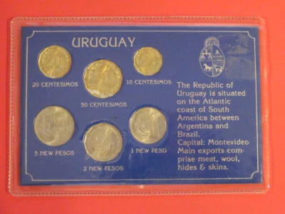 1980 - 1981 Six Coin Set - Uruguay  / Fabulous coins! - Image 1 of 4