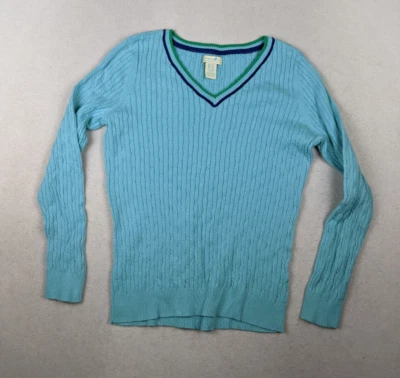 CARIBBEAN JOE - SUÉTER JERSEY MUJER AZUL CUELLO EN V - TALLA XL Foto 1 de 4