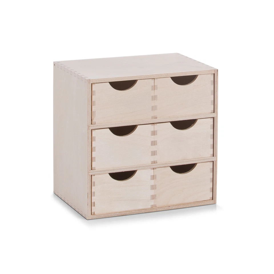 Zeller 13192 Schubladenelement mit 6 Schubladen - Beige