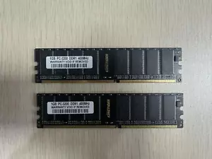 2GB 2x 1GB PC3200 DDR 400Mhz 184Pin Desktop Memory RAM PC2700 2100 333 266mhz AB - Picture 1 of 6