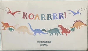 DINOSAUR ROAR GARLAND - Party Decor - 2 - 6’ Pieces With Extra Cord - Picture 1 of 2