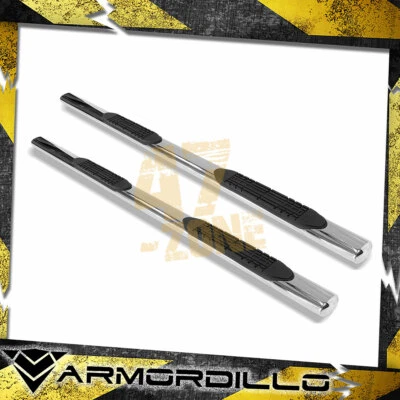 For 2017-2019 Ford F-450 Super Duty 4" Oval Step Bar Polished - Image 1 of 4