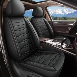 For Chevrolet Silverado 1500 2007-2024 Car Seat Covers PU Leather protector Pad - Picture 1 of 7