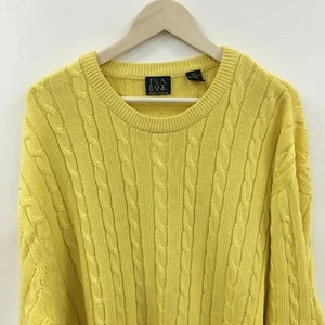 Mens 2XL JOS A BANK 100% Mercerized Cotton Crew Neck Sweater XXL -SUPERB- 41c - Picture 1 of 6